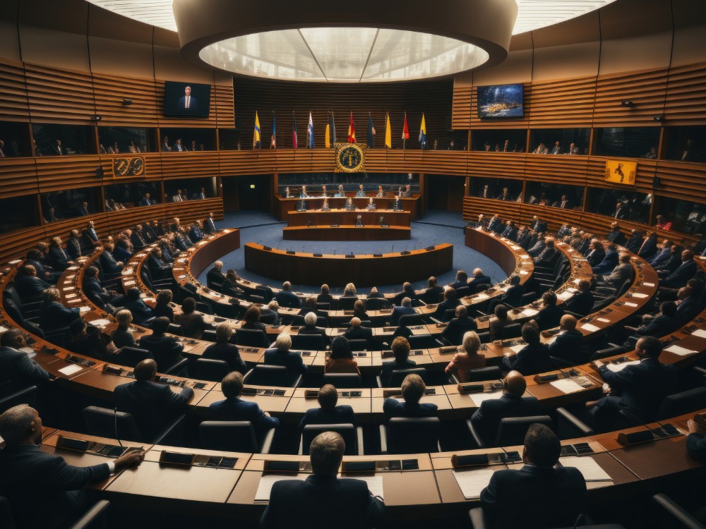 What Is Women’s Equality Day and Why Is It Celebrated? 14 politician audience conference hall generative ai