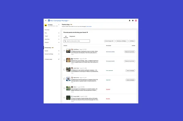 LinkedIn destaca oportunidades de anúncios para líderes inovadores no Campaign Manager 3