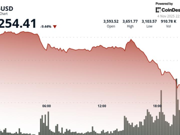 Queda livre de 20% em dois dias em meio à cascata de liquidação de US$ 1 bilhão